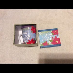 NIB Joy to the World coffee mug